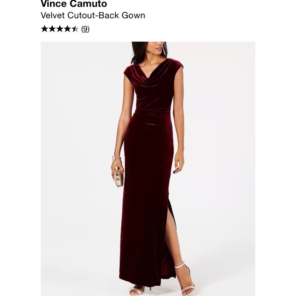 Vince Camuto Cutout Back Gown